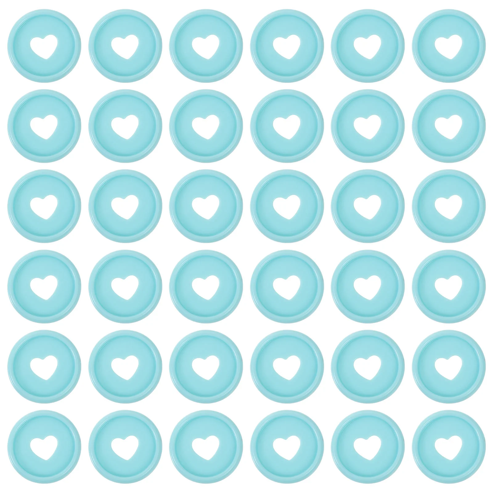 Диски в форме сердца для блокнота, 50 шт.