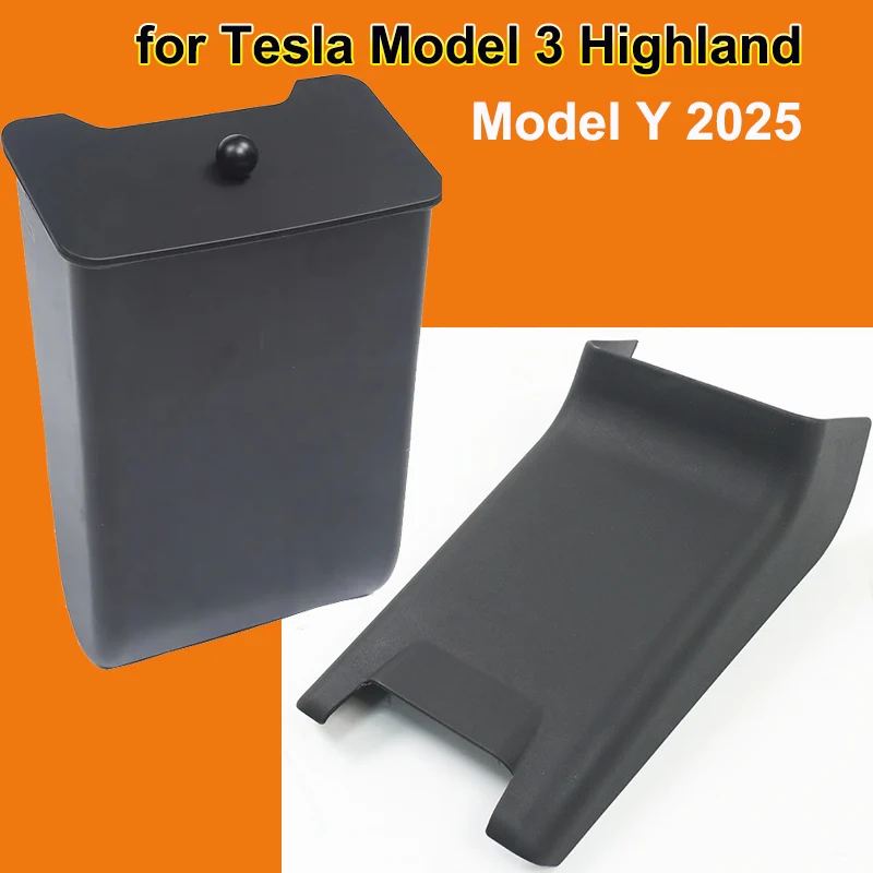 

for Tesla Model Y Juniper 2025 Rear Seat Storage Organizer Box Trash Can M3 Highland 2024 Under Rear Air Outlet Protector Cover