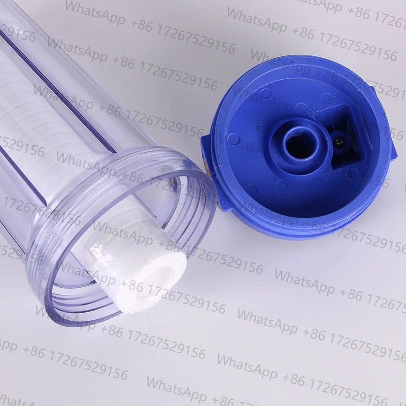 10 inch transparent European style Italian bottle household water purifier front high pressure washer pre filter