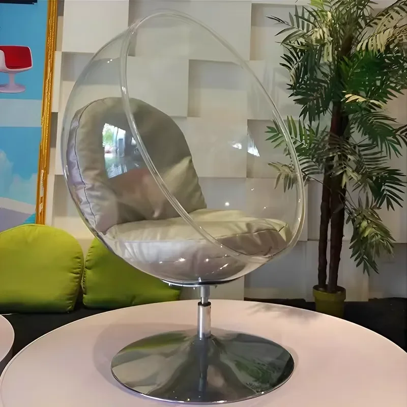 High Quality Hotel Leisure Chairs Design Transparent Acrylic Popular Standing Egg Pod Chair