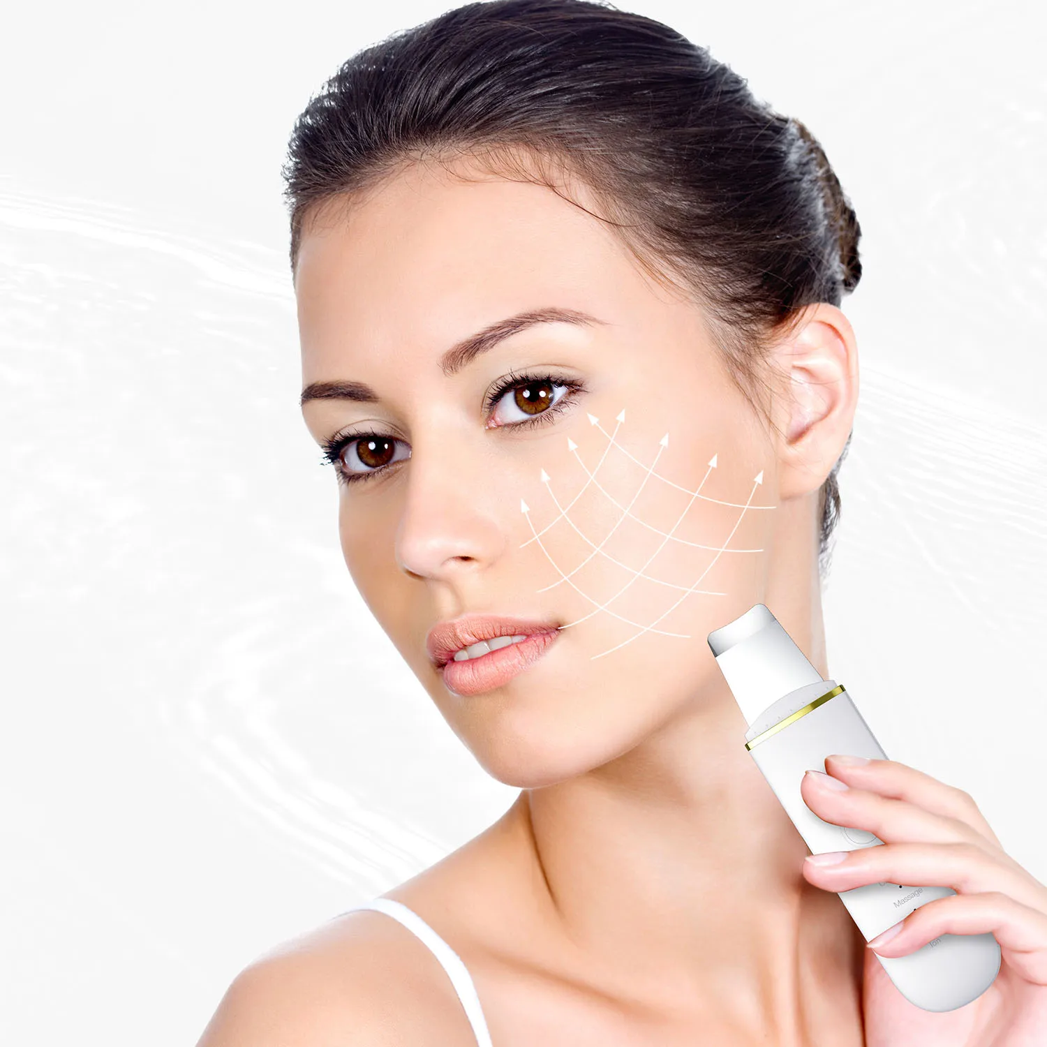 振動式フェイシャルスクレーパー、黒ずみ除去スパチュラ、超音波スキンクリーナー、クリーニングキャビテーション角質除去、リフティングフェイシャルスキン