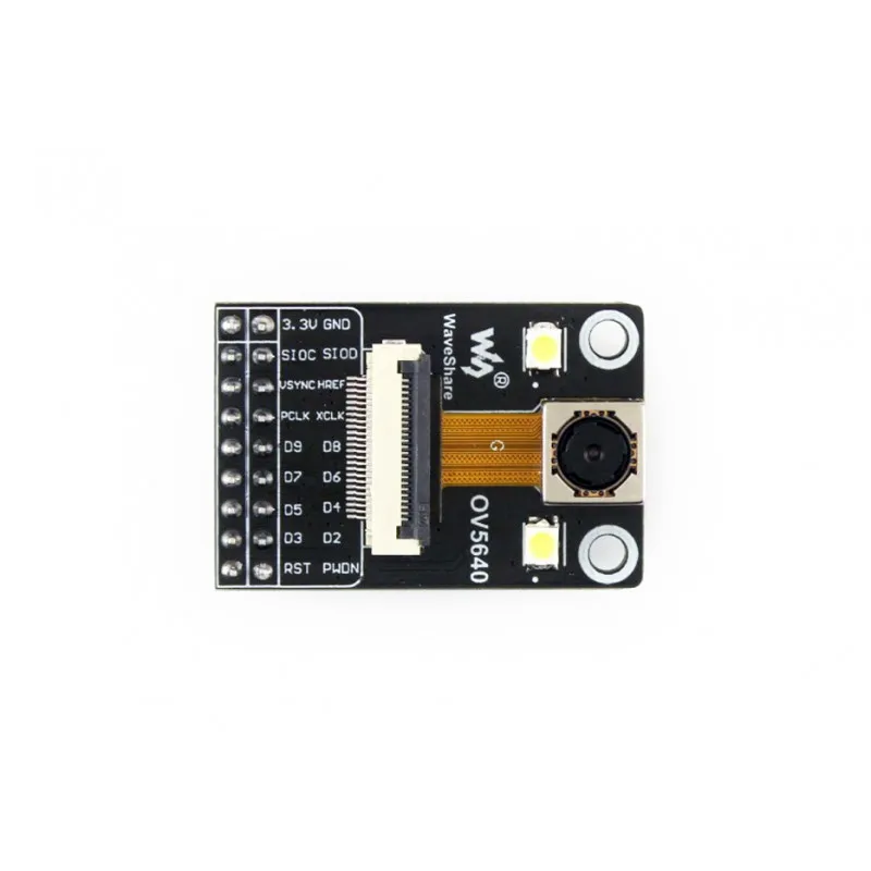 

WaveshareOV5640 Camera Board (C), 5 Megapixel (2592x1944), Auto Focusing, Onboard Flash
