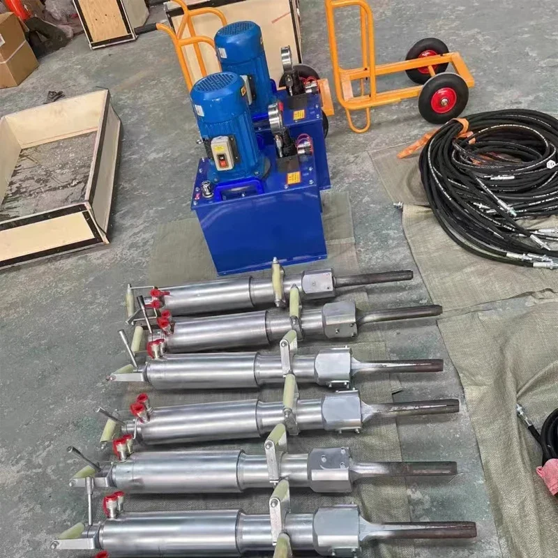 مسدس تقسيم الصخور الهيدروليكي، تقسيم الخرسانة، نفق التفجير الساكن، كسر الصخور، كسر الكومة (مخصص)