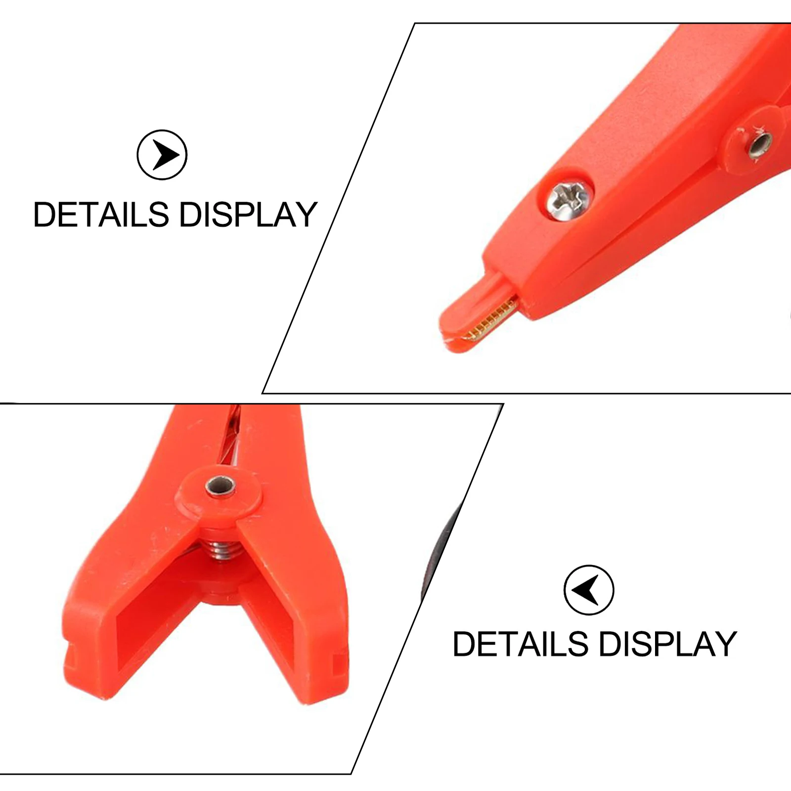 3PCS 10A Copper Test Clamps with Gold Plated Contacts and Saw Teeth for Precise Electrical Measurements 3PCS 10A