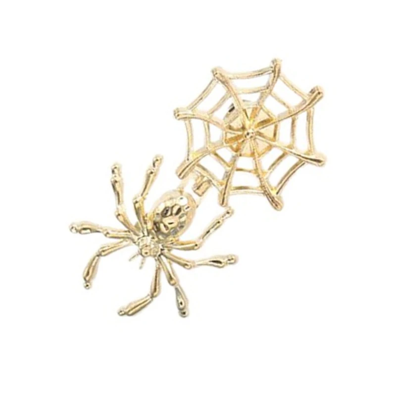 652f Spiderweb Forma Botones metal abrochación bola