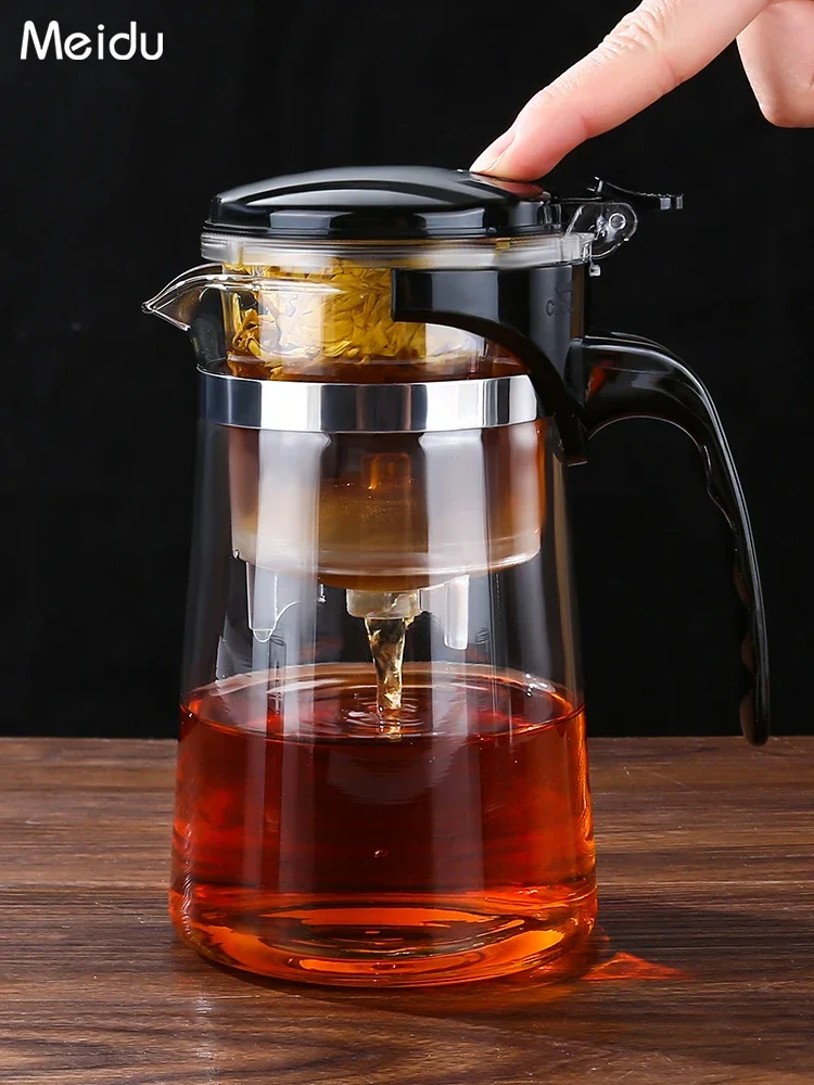 

Elegant Cup Tea Pot Filter Tea Brewer Household Tea Pot Tea Water One Click Separation Tea Set Filter Tea Glass Tea Cup