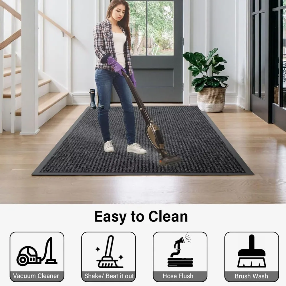 ممسحة مدخل مقاومة للماء شديدة التحمل قابلة للتخصيص، مقاس 3 × 14 بوصة، مناسبة لجميع الأحوال الجوية، مدعومة بالمطاط