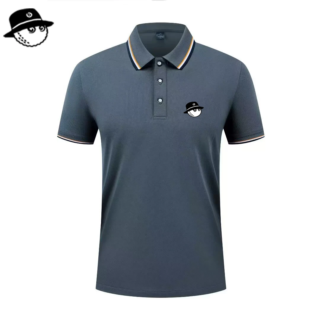 Men Summer Fashion Slim Fit Sport Short Sleeve 100% Polyester Polo Shirt Fake Pocket Decoration Casual Sport Golf Polo Shirt image 5