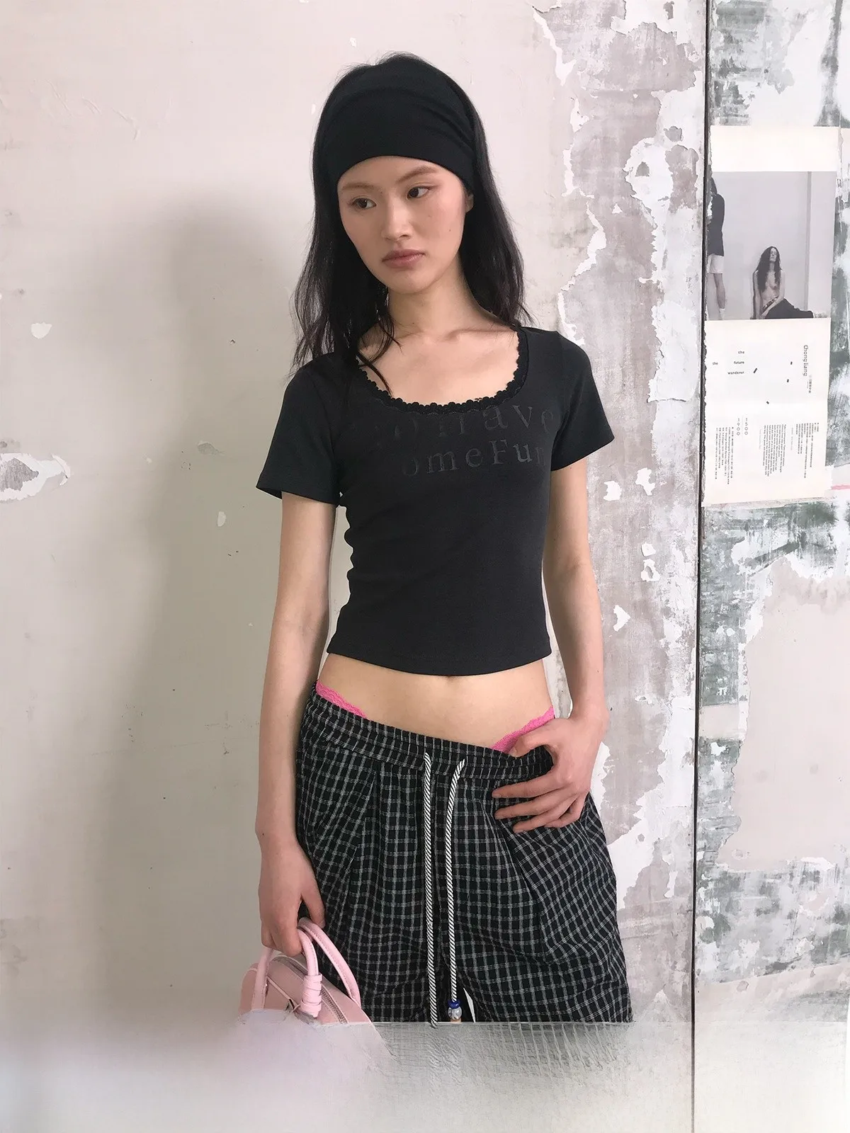 

Firstfloor Simple U-ne Slim Fit Printed T-irt Summer ort Sve Cotton Blend Comfortable Breathable Women's Top