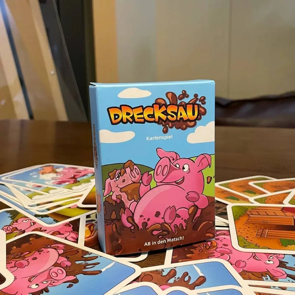 Creative Cartoon Board Game Multicolor Chicken Piou Piou Card Game Card-Based Drecksau Black Sheep Intellectual Toy Family Fun