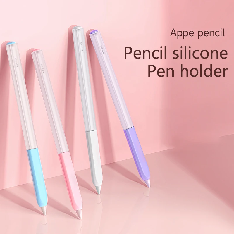 For Apple Pencil 2 1 Gen Stylus Pen Case Colorful Silicone Ultra Thin Protective Cover for iPad Pencil 1st 2nd Generation Sleeve