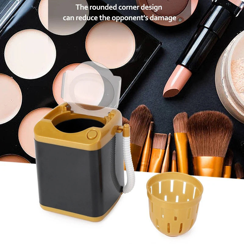 Multifunction Gold Blender Washing Machine Kids Washing Machine Toy Beauty Sponge Brushes Makeup Brush Cleaning Electric Washer