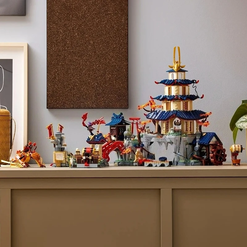 3489 pièces créatif Ninja tournoi Temple ville blocs de Construction avec 13 figurines briques de Construction jouet enfants enfants cadeau