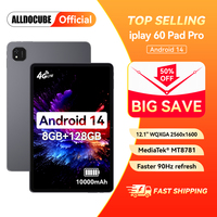 Alldocube iPlay 60 Pad Pro 12.1 inch Tablet 8+12GB Virtual RAM+128GB ROM MTK G99 Android 14 2.5k Resolution Display 10000mAh