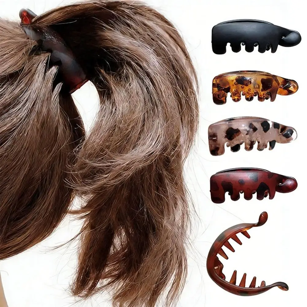 Bananen-Haarspange für Frauen, rutschfest, für hohe Pferdeschwänze, starker Halt, französische Twist-Haarspange für dickes Haar, Haaraccessoires – Detail 6
