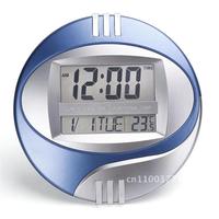 Digital Wall Clock Battery Operated Digital Clock With Temperature Kitchen Desk Digital Alarm With Clock for Modern Bedroom