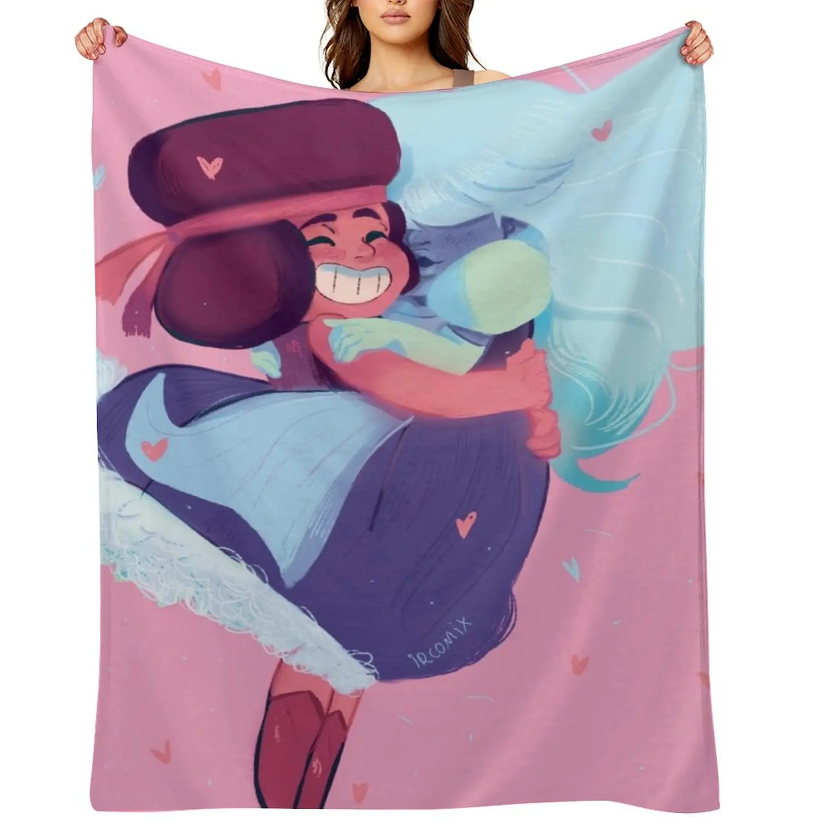 

SU Ruby and Sapphire Throw Blanket Bed covers Kid'S Flannel christmas gifts Blankets