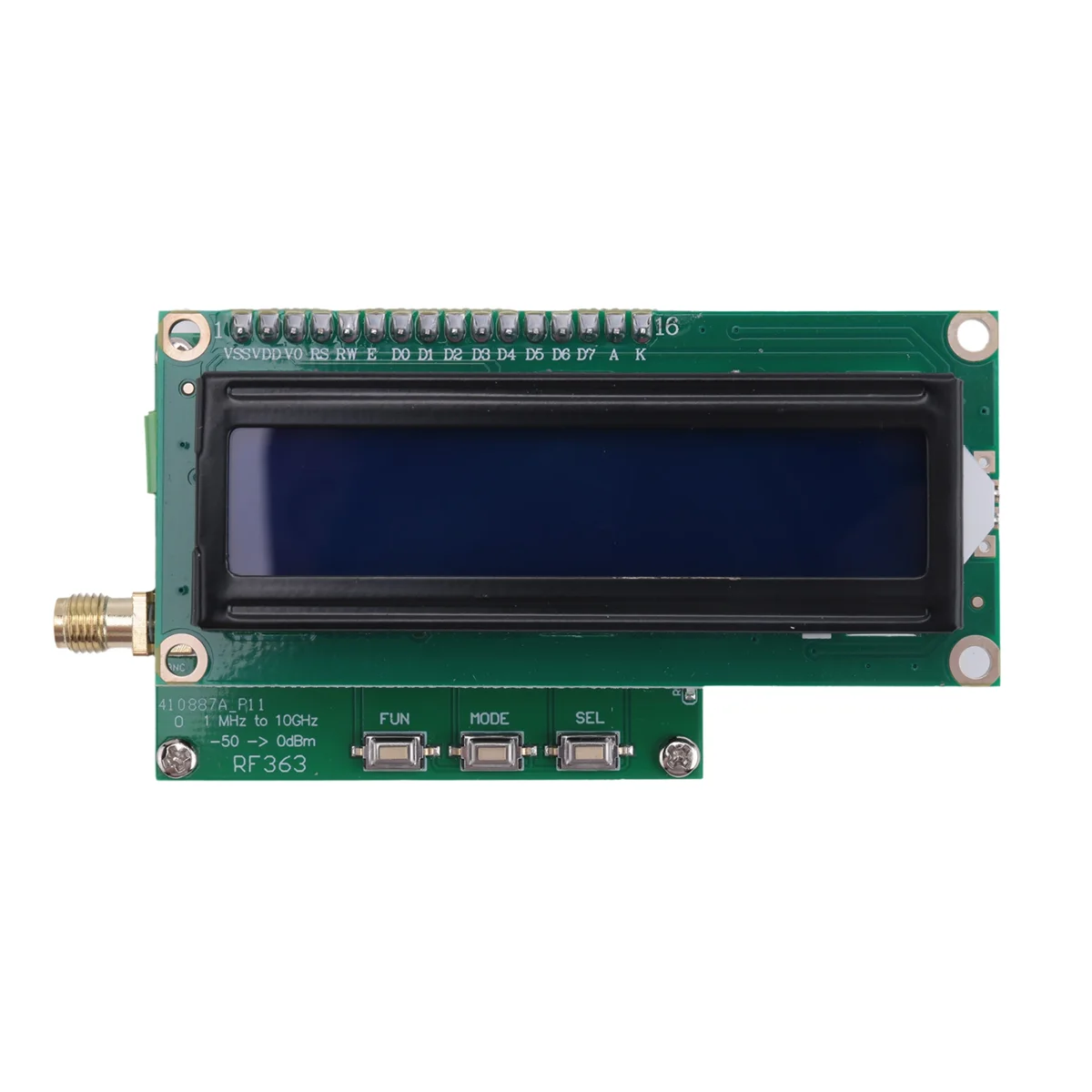 Medidor de potência digital inteligente rf, 1mhz a 10ghz -55 a 0dbm, conjunto de módulo de instrumento de medição de sinal rf, valor de atenuação quente