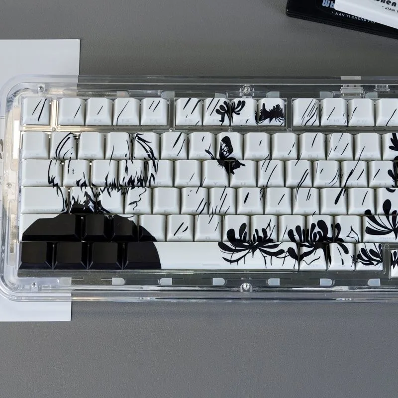 130キー 東京喰種 谷口健キーキャップ クールキーキャップ PBT チェリープロファイル Cherry MX 61 63 64 68 87 104 メカニカルキーボード対応