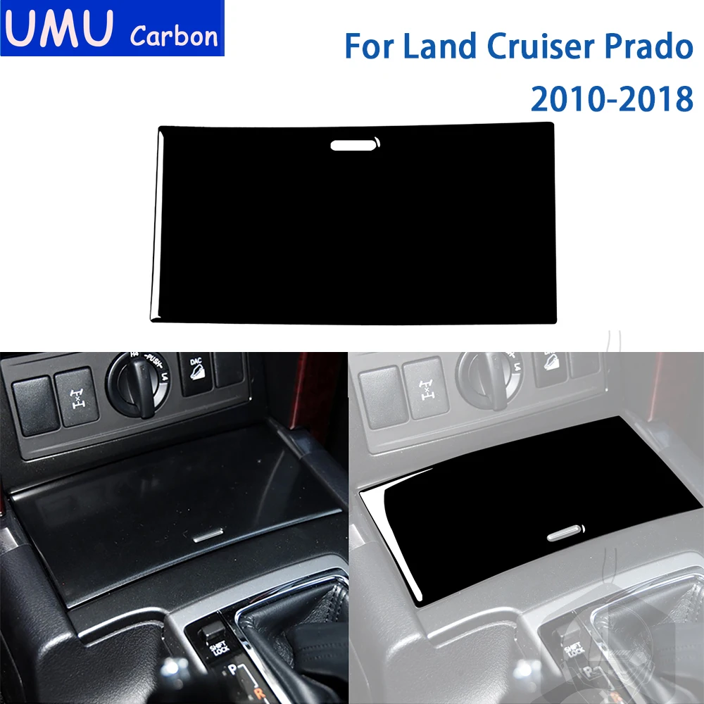 

For Toyota Land Cruiser Prado 2010-2018 Accessories Black Plastic Car Interior Cup Holder Cover Trim Sticker Decoration