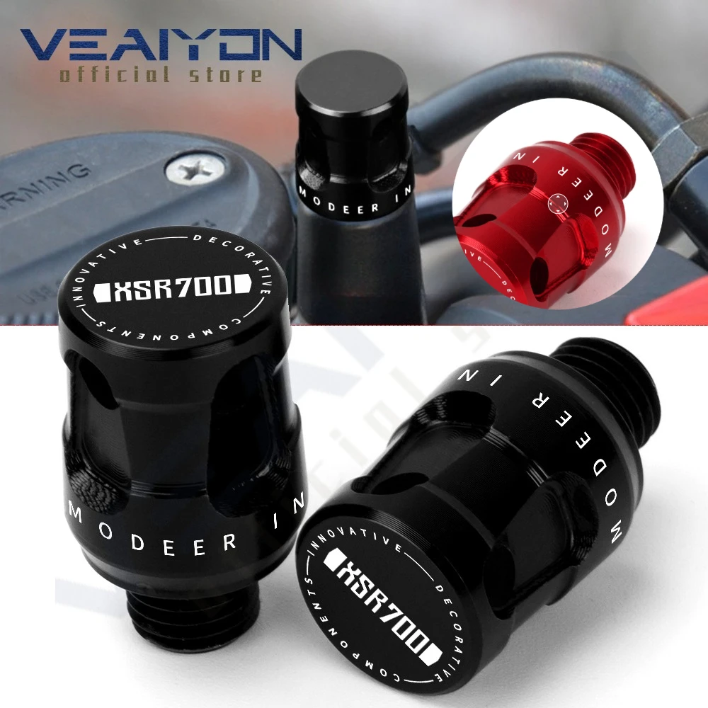 

For XSR700 XSR900 xsr 700 900 All Year CNC Aluminum Mirror Hole Plugs Screws Bolt M10*1.25 high quality Motorcycle Accessories