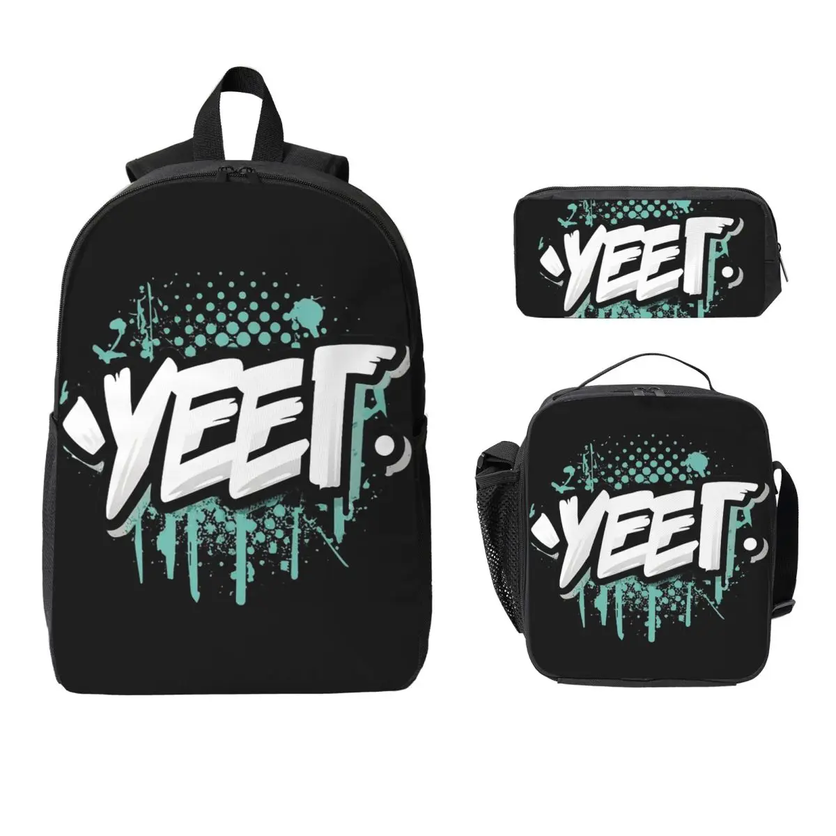 

Signature Cool Menly Jey Uso Yeet Backpack Student Boy Girl BookBag School Bag Shoulder Bags 3ps Insulated Lunch Bag Pencil Case