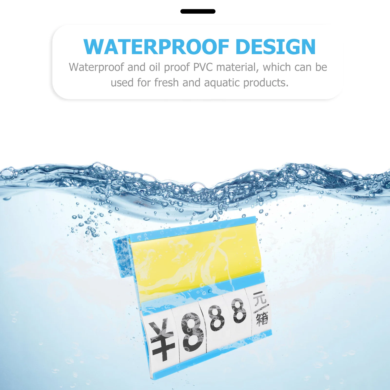 

4Pcs Supermarket Price Tags Plastic Hanging Price Display Erasable Signs for Fresh Fruits Vegetables Meat Seafood