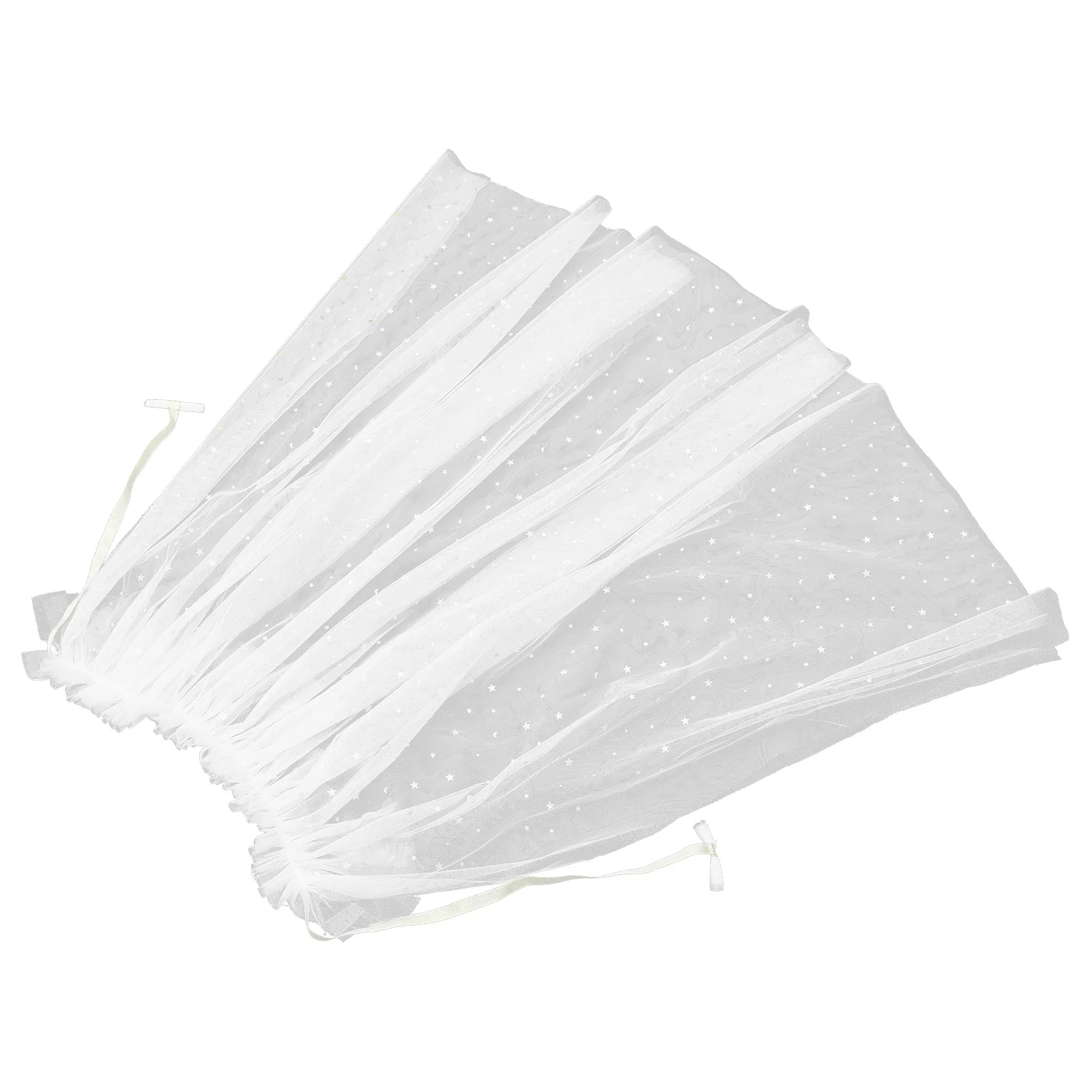 1pc 女の子プリンセスドレスケープガーゼマント子供のための仮面舞踏会コスチュームパーティーコスプレ着用可能な白装飾ケープ誕生日