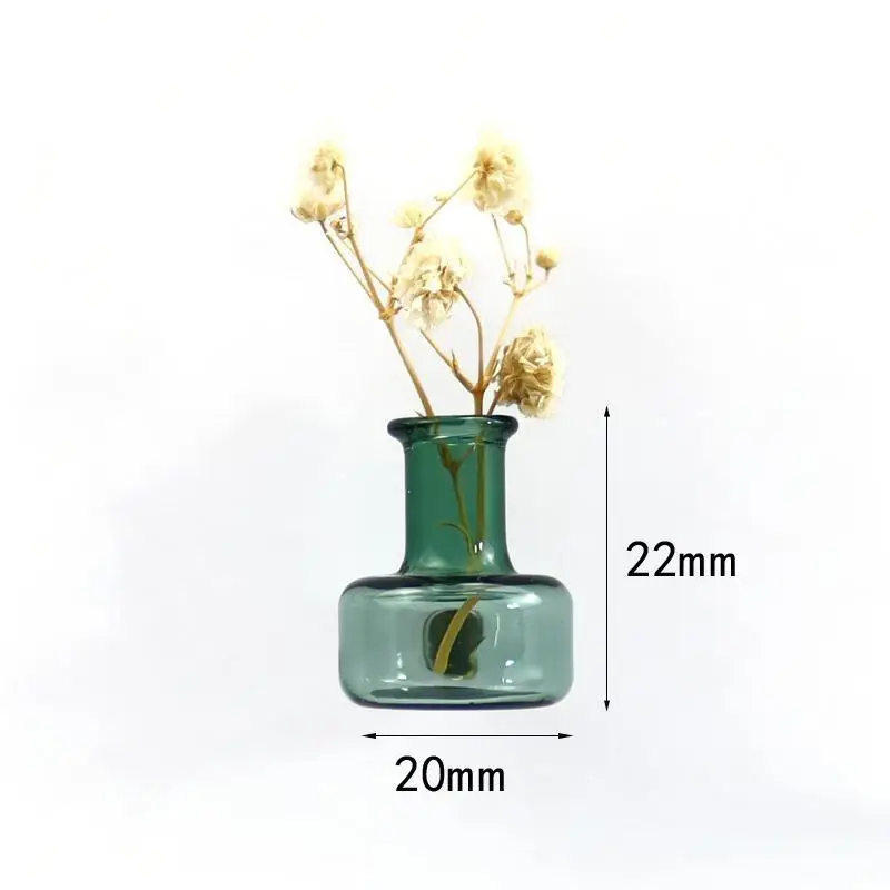 Mini-Glasvasen-Kühlschrankmagnet-Set mit starker magnetischer Haftung, sicherem Halt, klare Dekoration für Küche, Kühlschrank, Büro – Detail 7