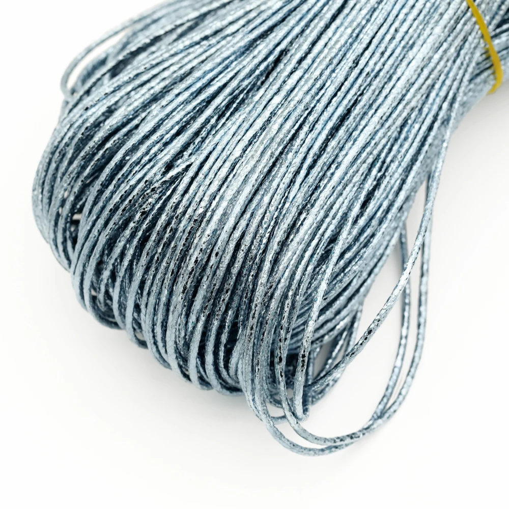 5 ياردة مستديرة فو الجلود الحبل سحق الجليد الملمس الملونة بولي Leather حزام من الجلد النتائج سلسلة حبل عقد دي اي واي سوار صنع