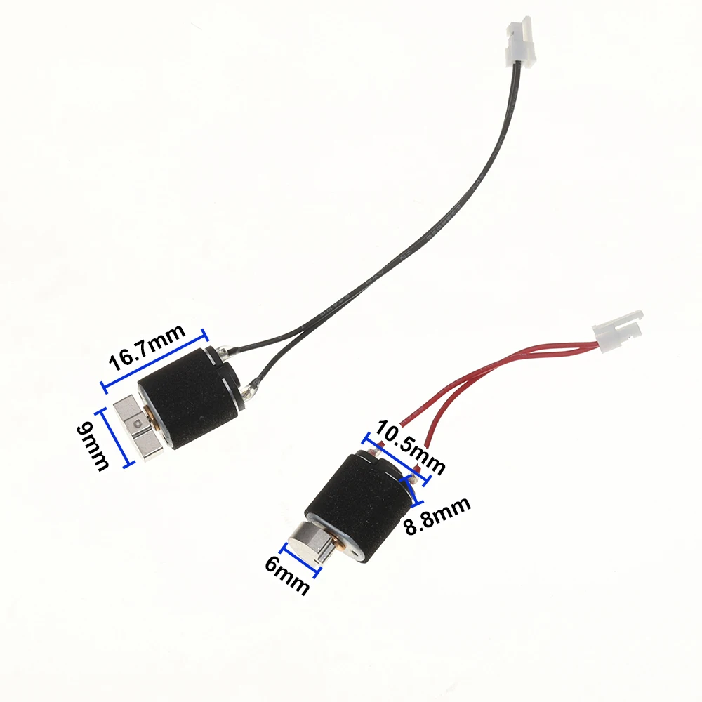 Mini M10 Vibration Motor Copper Eccentric Wheel Motor DC 2V-6V 7000RPM High Speed Vibrator Motor