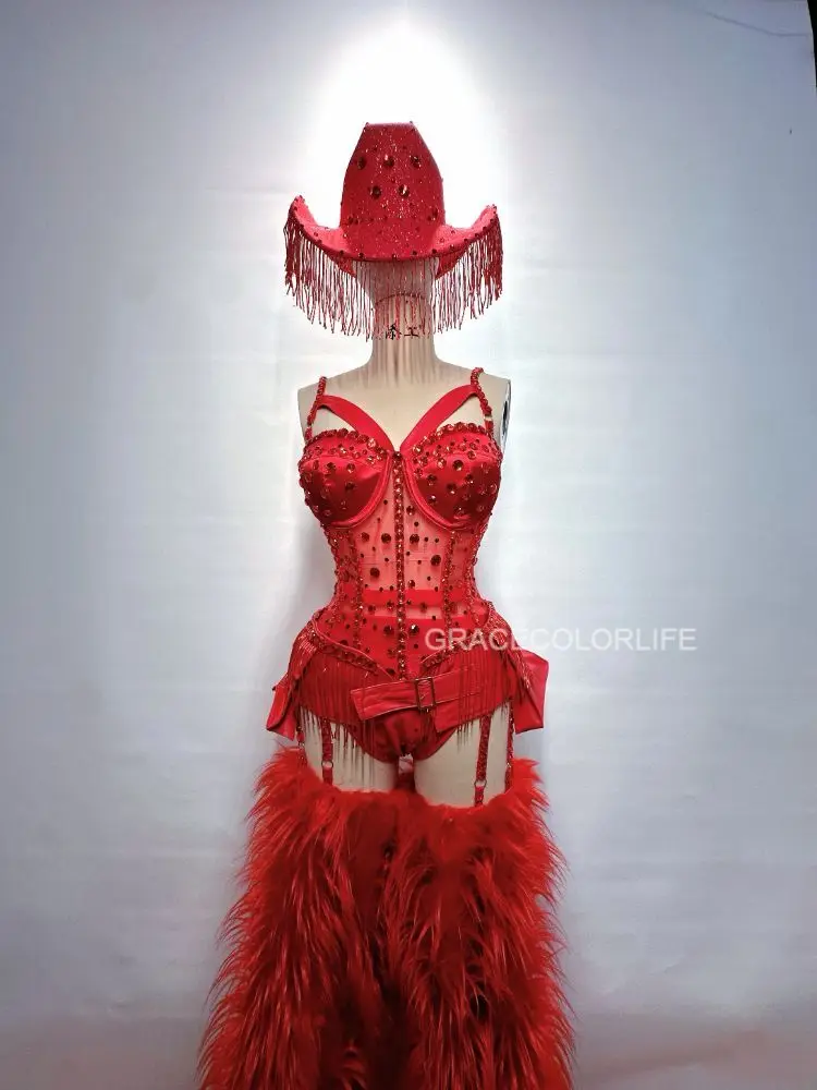 فستان مثير لي كريستال Rh ine حجر ريشة er jur er فورمان ce زي لمرحلة النادي ثوب مسائي