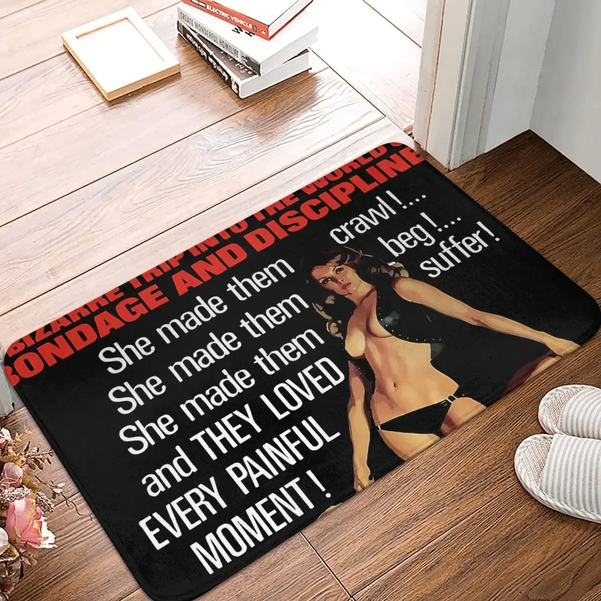 BDSM Non-Slip Carpet Dominatrix Womens Doormat Living Room Bath Mat Welcome Home Rug