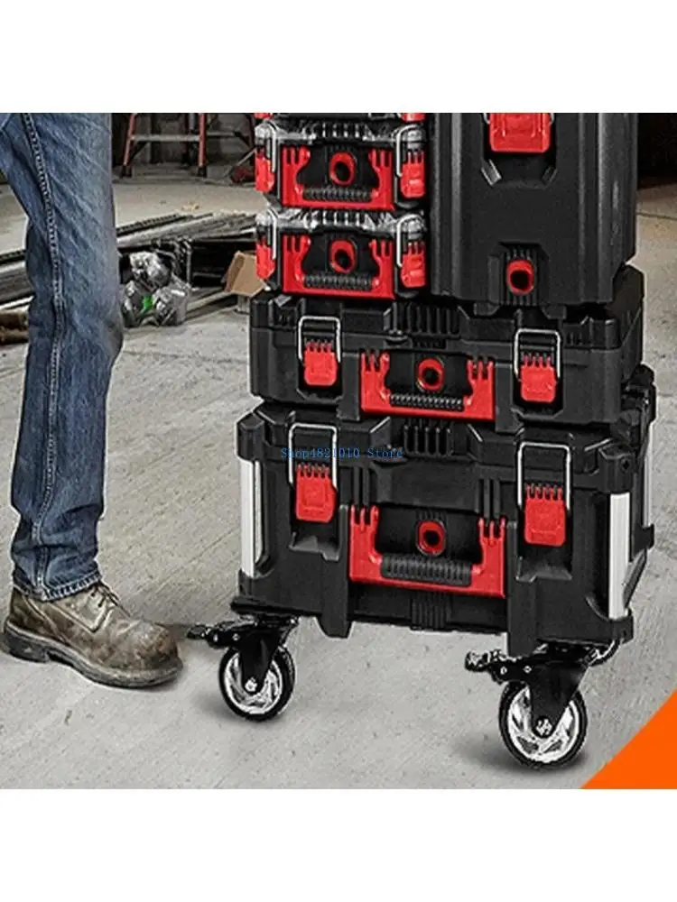 T3LF Locking Wheel Mobile Platform Heavy Load Mobile Base with Lockable Casters for Workshop Tool Storage & Transportation