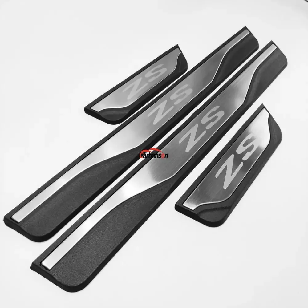 Voor Mg Zs 2017 2018 Beschermer Scuff Plaat Beschermers Auto Deur Dorpel Drempel Pedaal Cover Bekleding Interieur Accessoires 2023