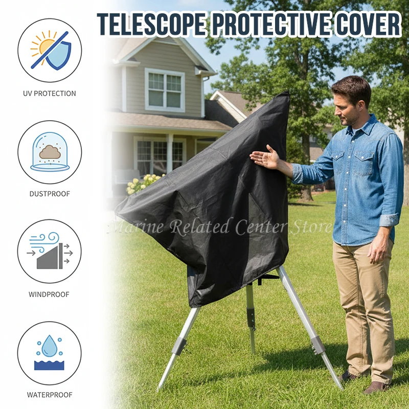 210D/420D Outdoor Sun Telescope Astronomical Accessories Protection Light Protection Observation Cover Telescope Dust Cover