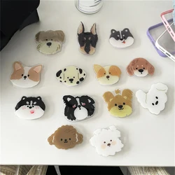 Korea Cute Cartoon Puppy Phone Holder Grip Tok Griptok For iPhone 16 15 Samsung Universal Accessories Lovely Phone Stand Bracket