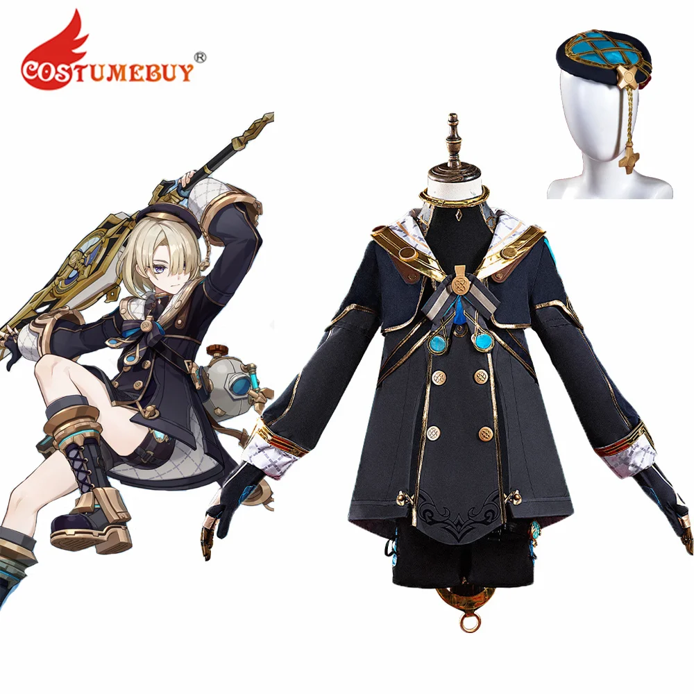 

Genshin Impact Freminet Cosplay Costume Uniform Outfits with Hat Halloween Carnival Party Clothing