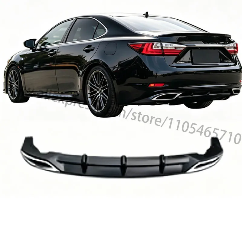 For 2015-2017 Lexus ES ES200 ES300, Rear Bumper Lip, Rear Diffuser, Body Kit