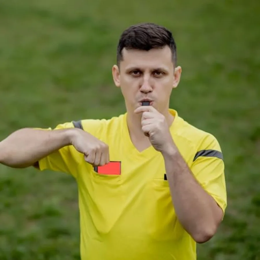 Soccer Referee Kit1 Soccer Referee Whistle with Lanyard 2 Soccer Referee Card Set Red and Yellow Cards for Soccer and Loud Cris