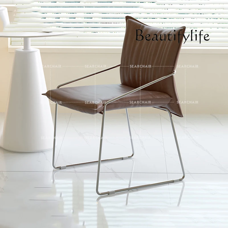 

X Medieval Style Designer Chair Light Luxury Dining Italian Office Leisure Chair Small Apartment Single Stoelen Furniture