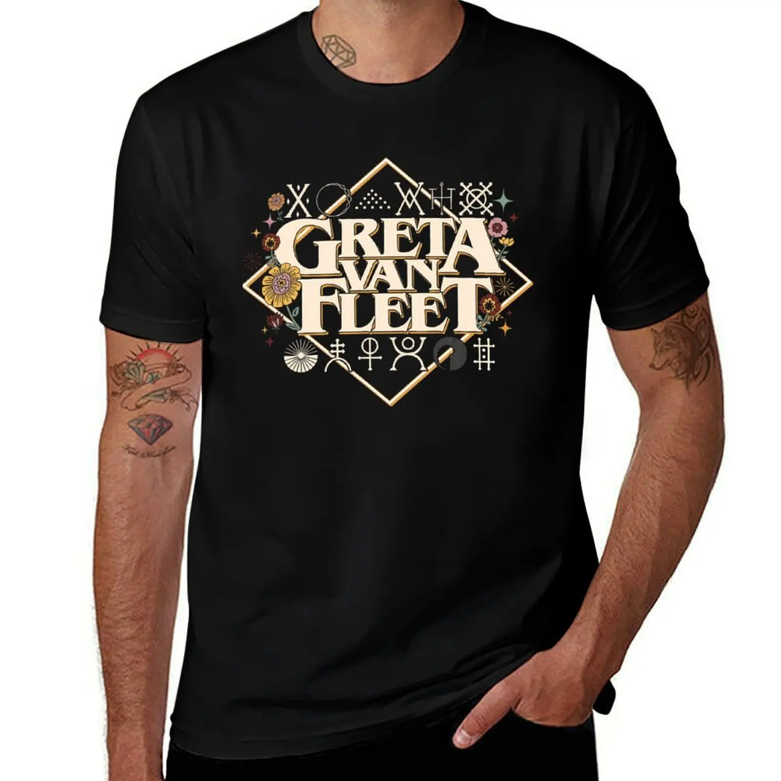 

Iris Greta 4 Greta Van Fleet Retro Musical Greta Van Fleet Rock Band Boho Vintage Musician Retro Van Fleet Tee T-Shirt