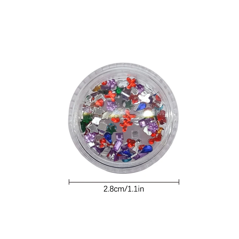 1 Box Acryl ultra dünne Zahn bohrmaschine flacher Boden Sonderform dünne Platte Zahn bohrmaschine bunte Mund dekoration