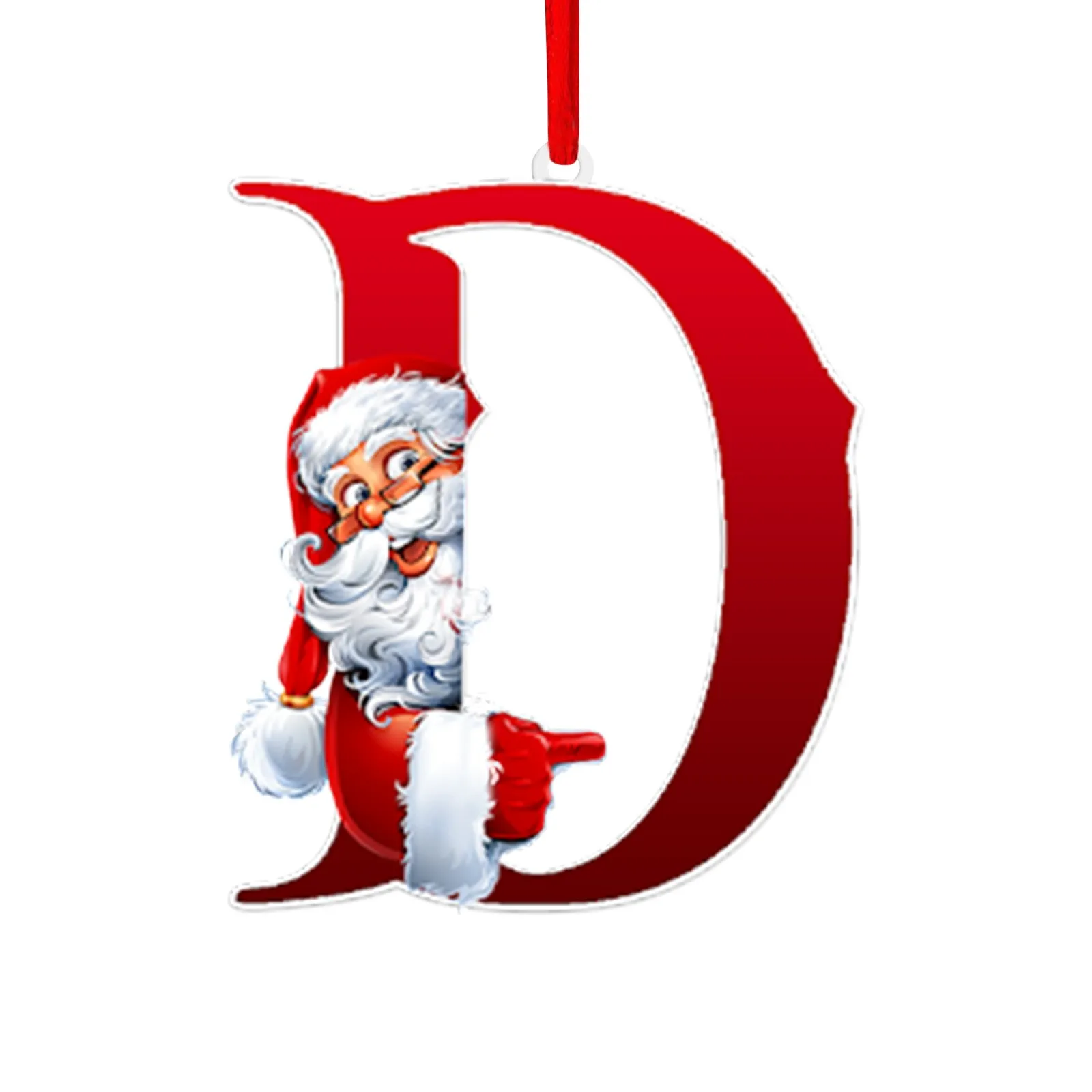 زينة معلقة لشجرة عيد الميلاد شخصية ، 26 حرفًا ، ديكور عيد الميلاد