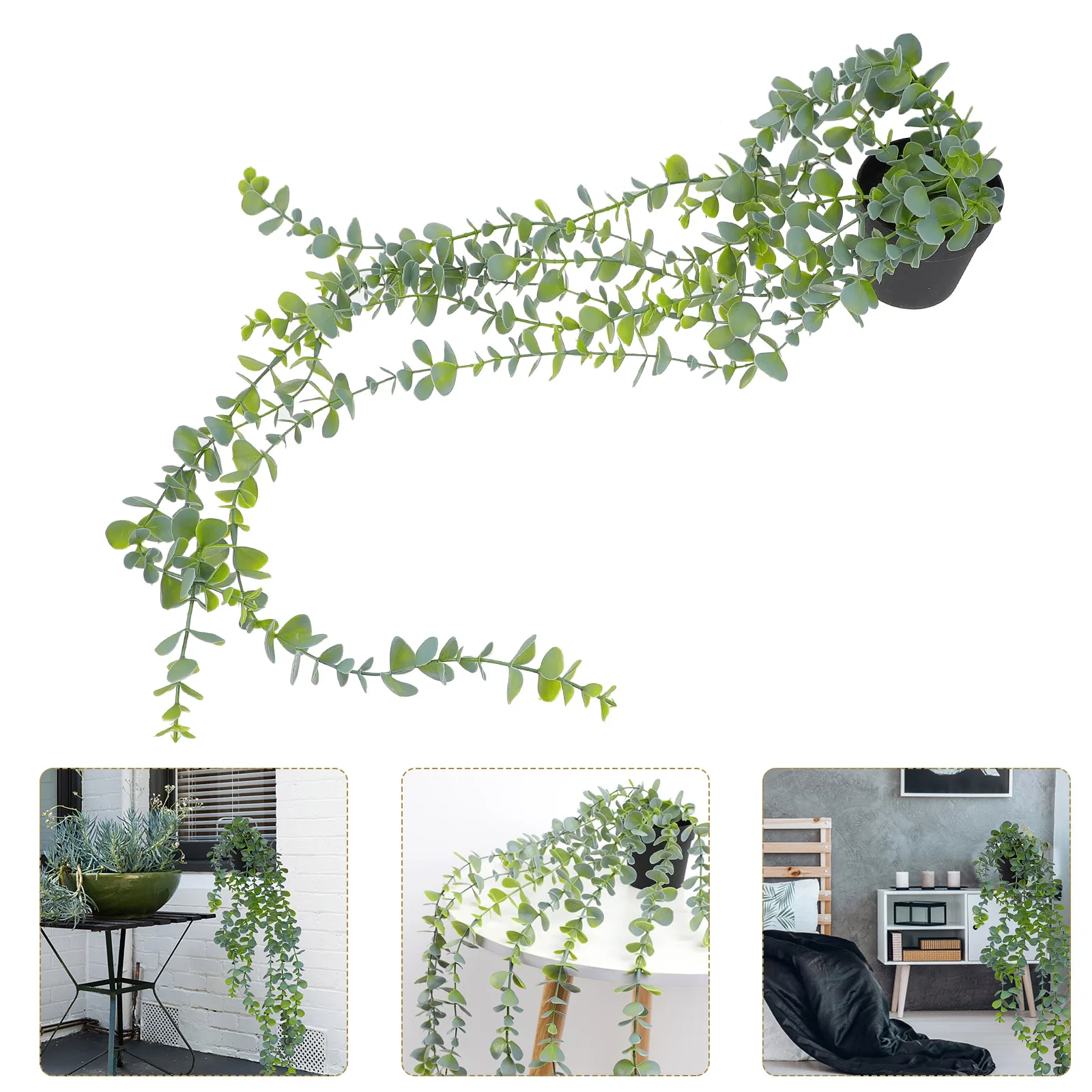 

Artificial Potted PlantVivid Plastic Bonsai Home Decor Indoor Plants Mini Potting Lifelike Appearance Easy Care Natural Owner