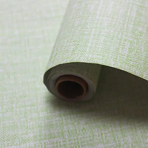 Grasdoek Peel and Stick Wallpaper Linnen zelfklevend behang Waterdicht verwijderbaar contactpapier voor kasten Werkbladen