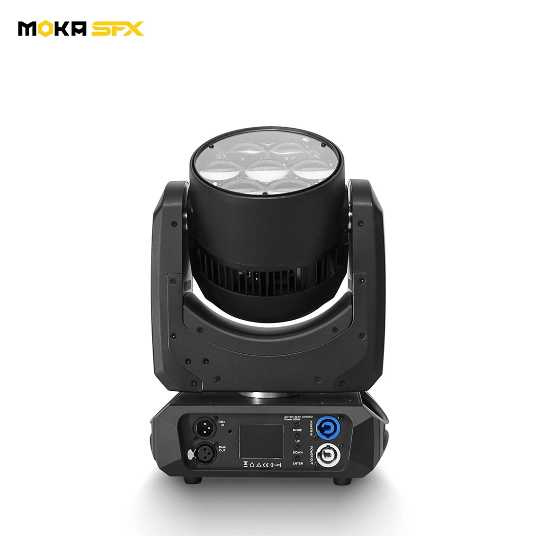 MOKA SFX 7x40W LED Zoom Wash Moving Head RGBW 4 In 1 DMX Control Touch Screen Stage Beam Light Professional for Light Show