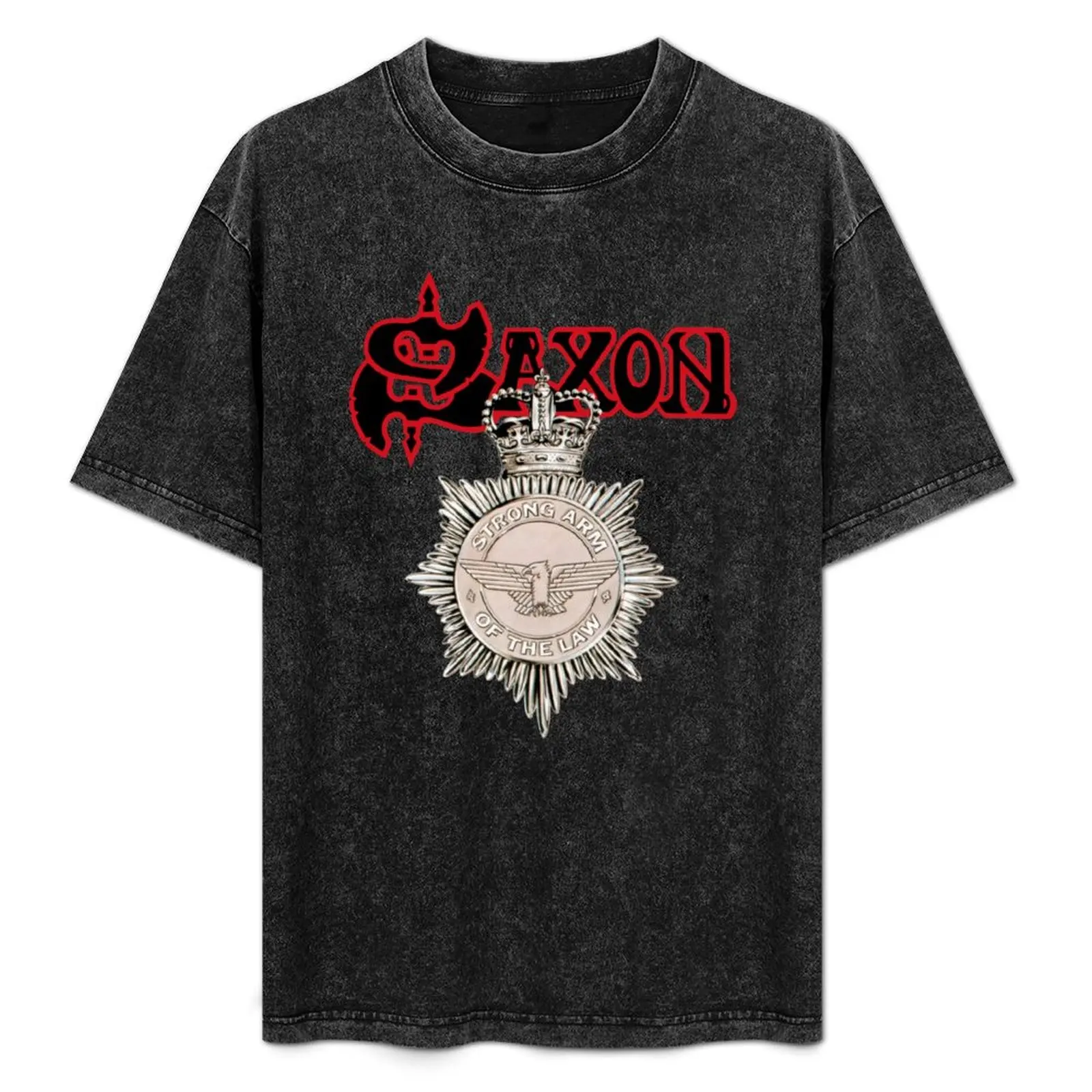 Saxon: Strong Arm Of The Law T-Shirt cute clothes summer top quick-drying designer t shirt men