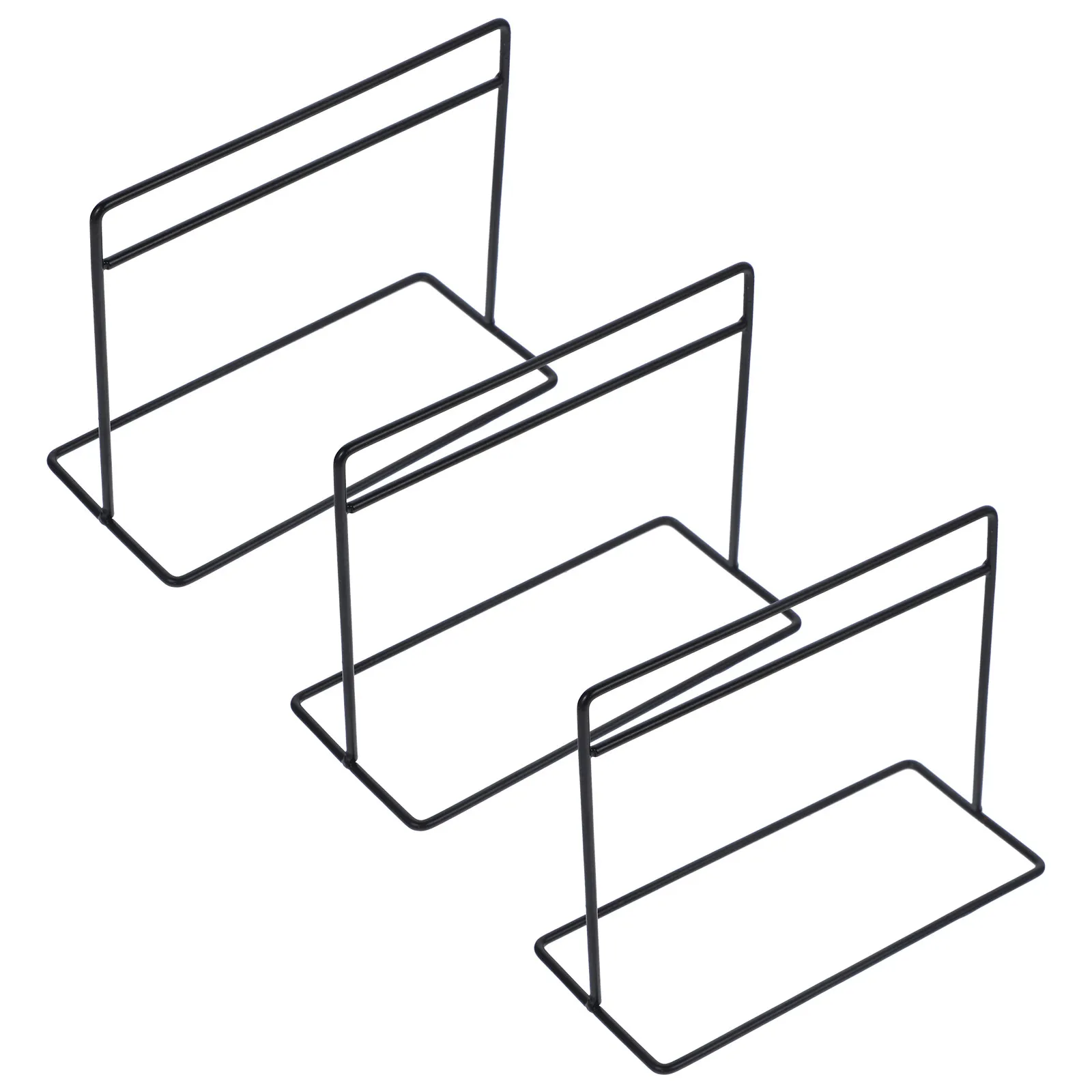 

3Pcs Mini Clothes Rack Iron Hangers Set Simple Design Clothes Storage Organizer for Dollhouse Accessories Display