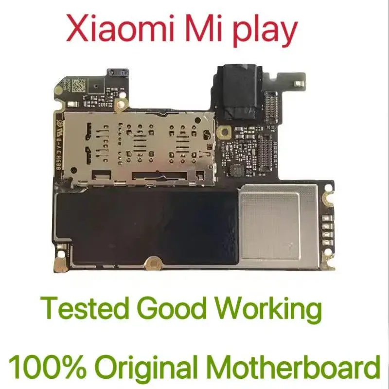 Global Version Original Unlocked Motherboard for Xiaomi Mi Play Tested Circuit Plate Main Logic Board for Xiaomi Mi Play